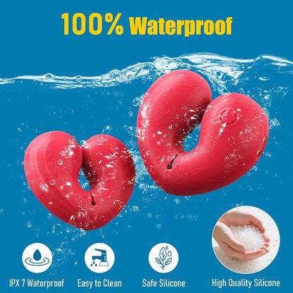 Adjustable Silicone Nipple Clamps with Vibration for Couples