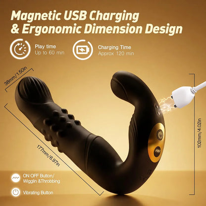 Ergonomic Prostate Stimulation Massager for Targeted Wellness