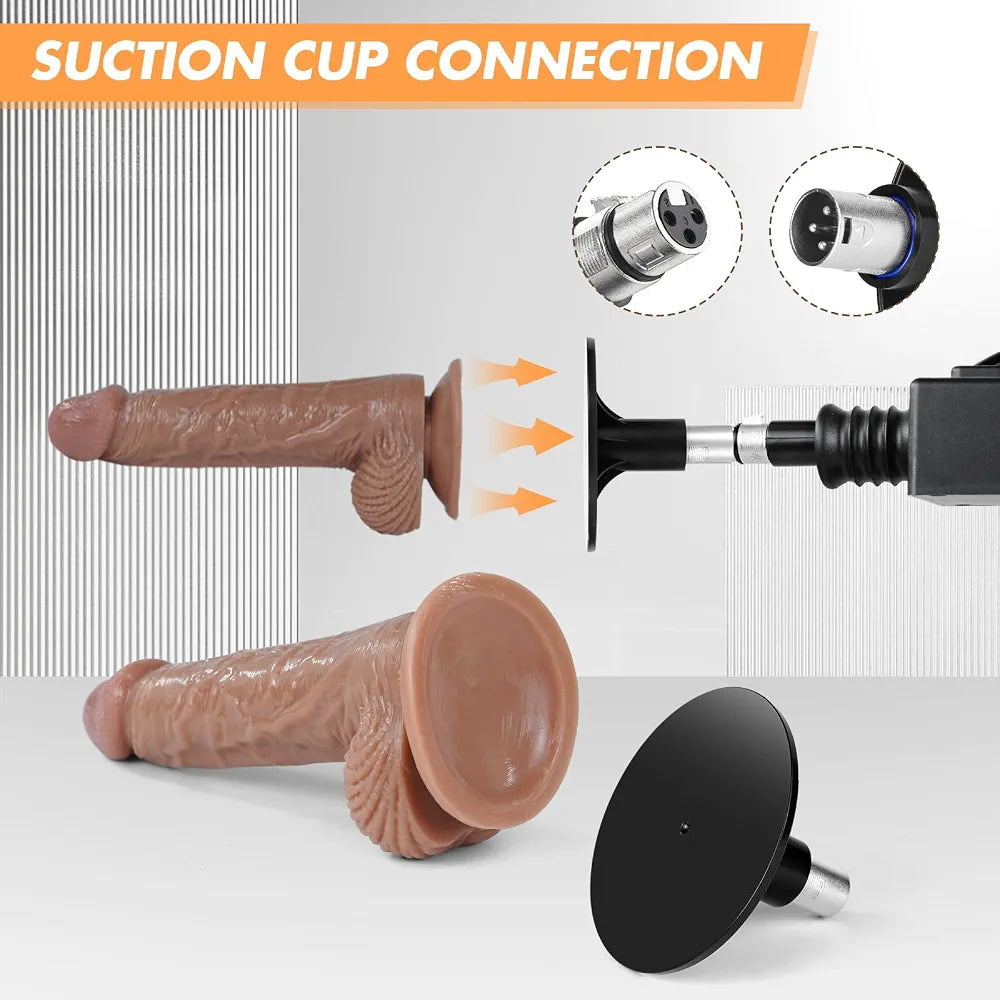 Professional Automatic Thrusting Sex Machine with Suction Cup and 3 XLR Attachments
