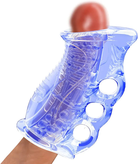 Open-Ended Male Masturbation Sleeve and Penis Training Massager