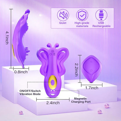 Discreet Wearable Thong Vibrator with App & Remote Control - 9 Vibration Modes