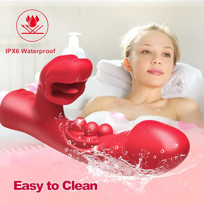 Premium App-Controlled Rabbit G-Spot Wand Vibrator with Dual-Action Stimulation