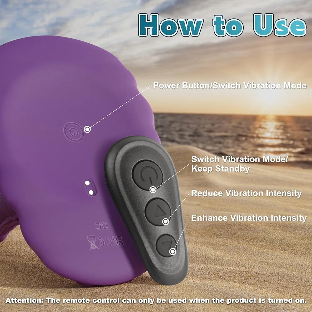 10-Mode Vibrating Fantasy Tentacle Dildo with Suction Cup - Silicone Dragon G-Spot and Anal Stimulator