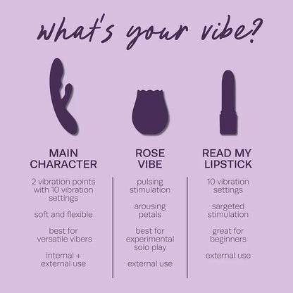 Cosmopolitan x plusOne Discreet Lipstick-Style Mini Bullet Vibrator with 10 Vibration Modes