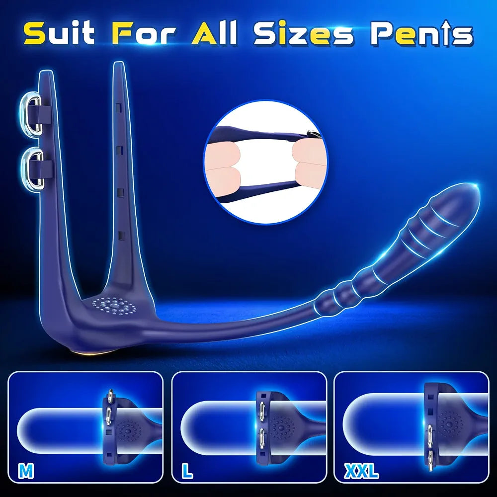 SOARPPIE Vibrating Prostate Massager and Anal Bead Stimulator for Men