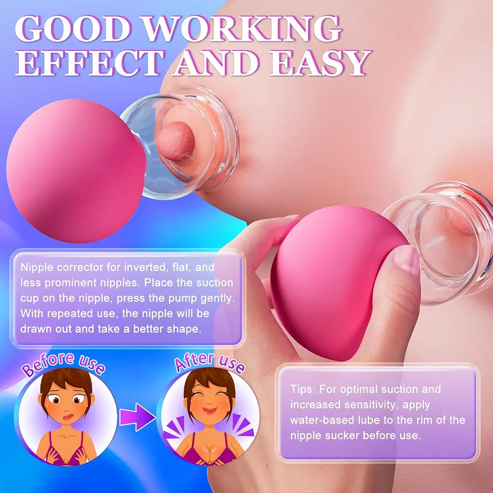 FLYNKA Nipple Suction Corrector for Inverted or Flat Nipples