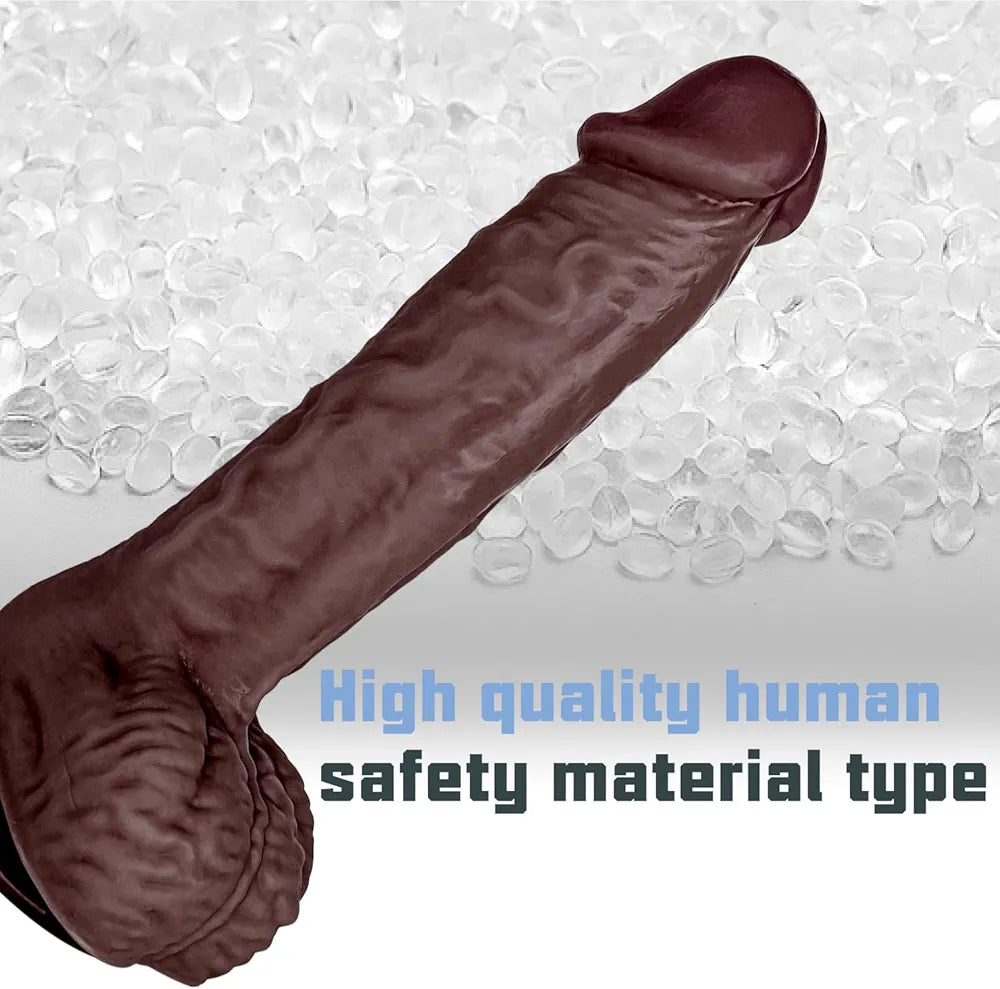 Vikkiy 8.55-Inch Realistic Skin-Feel G-Spot Stimulator Dildo with Strong Suction Cup