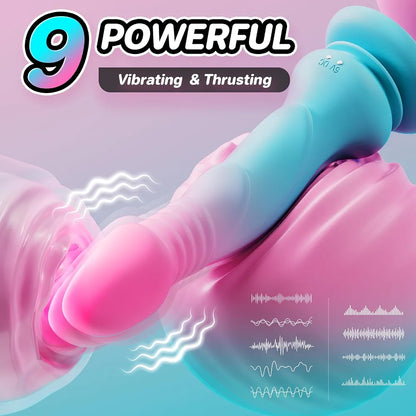 7.5-Inch Realistic Thrusting G-Spot Vibrating Dildo with Suction Cup and 9 Modes for Women