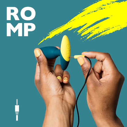 ROMP 4-Inch Waterproof Silicone Prostate Massager with 6 Vibration Modes