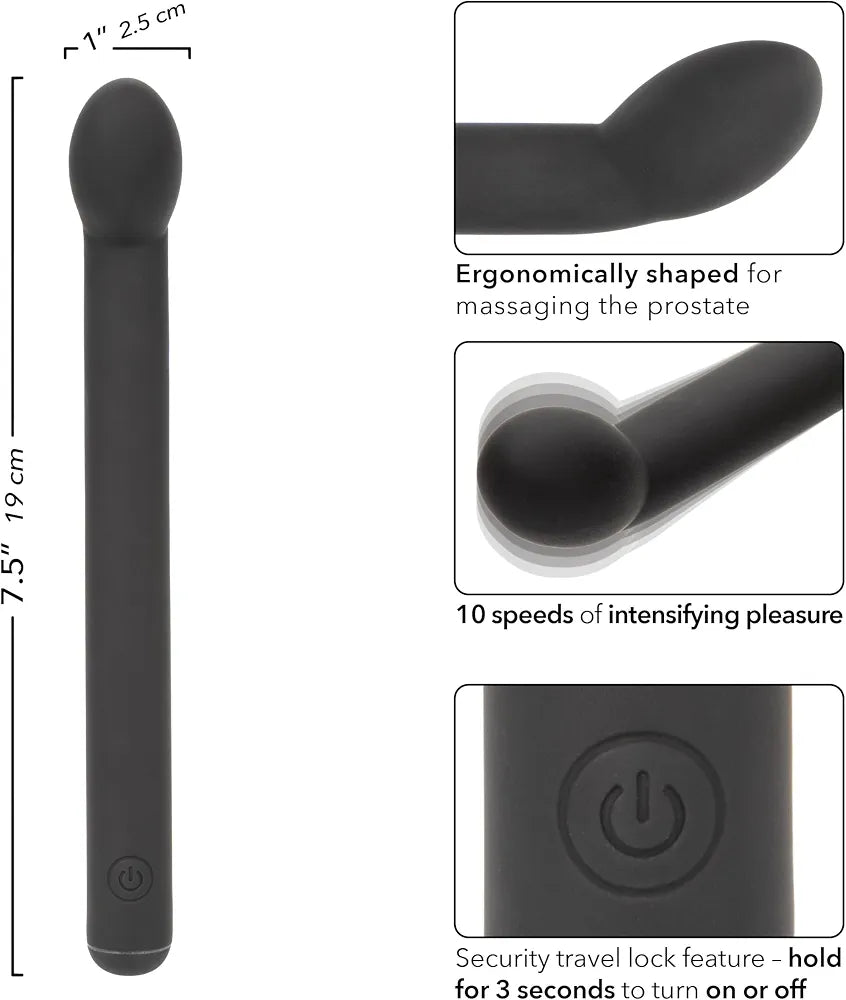 Dr. Joel Kaplan Rechargeable Prostate Massager - Ergonomic Anal Stimulator for Men