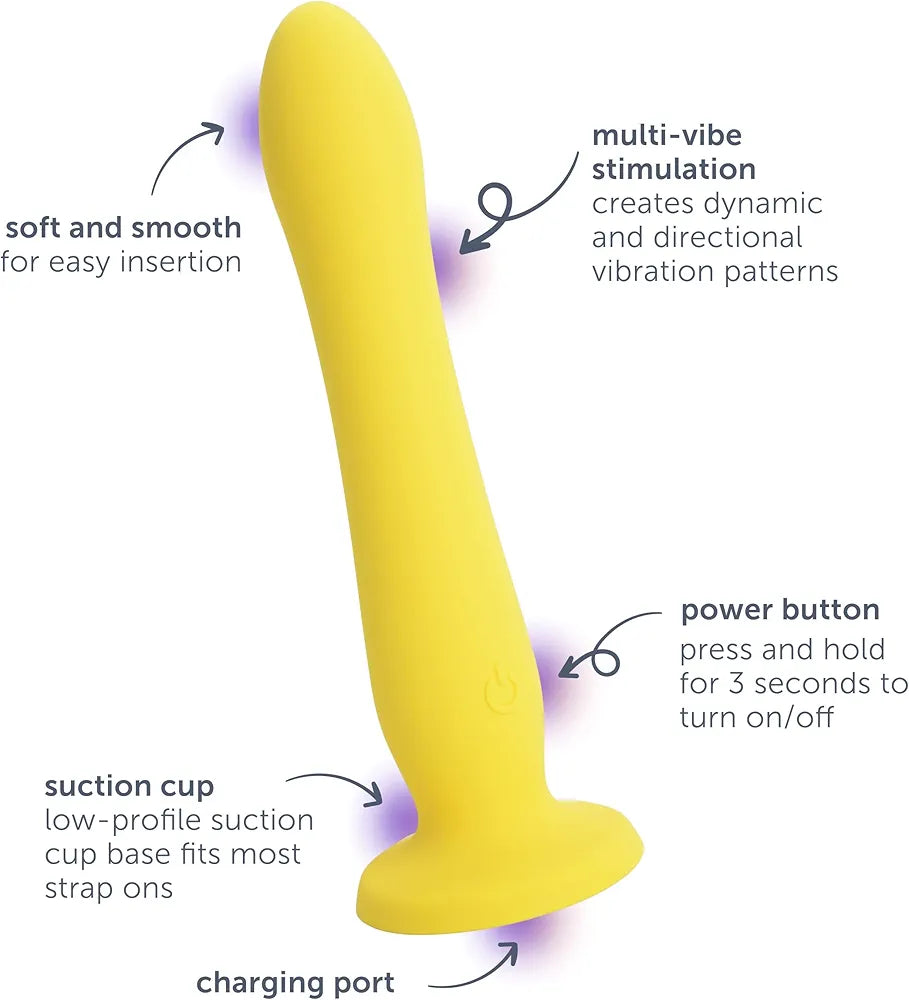 PlusOne Advanced Thrusting Vibrating Dildo with Suction Base and Multi-Mode Stimulation