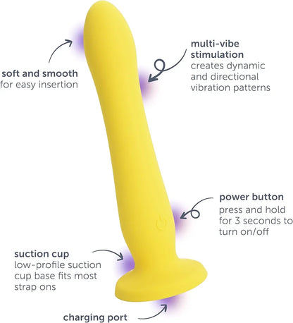 PlusOne Advanced Thrusting Vibrating Dildo with Suction Base and Multi-Mode Stimulation