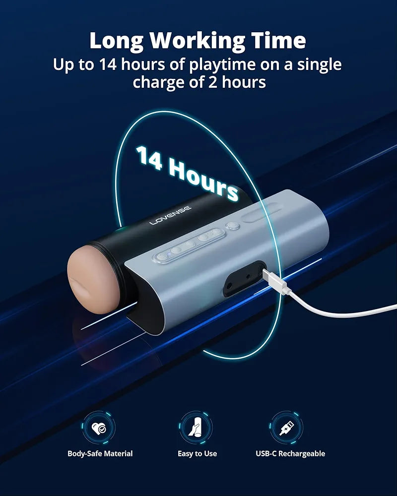 Lovense Solace Pro: Automatic App-Controlled Thrusting Male Masturbator with AI/VR Integration