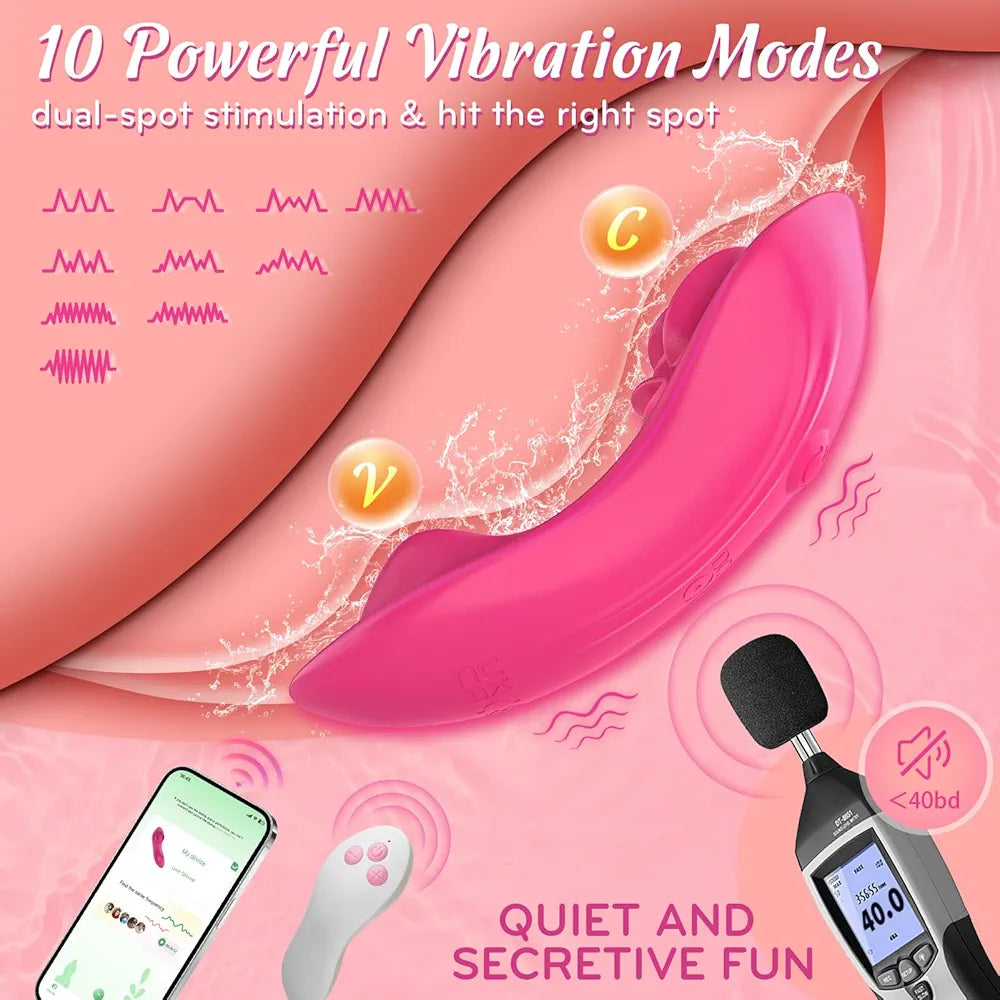 Premium 3-in-1 App-Controlled Wearable Panty Vibrator for Women and Couples with 20 Vibration Modes