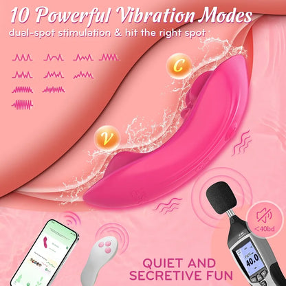 Premium 3-in-1 App-Controlled Wearable Panty Vibrator for Women and Couples with 20 Vibration Modes