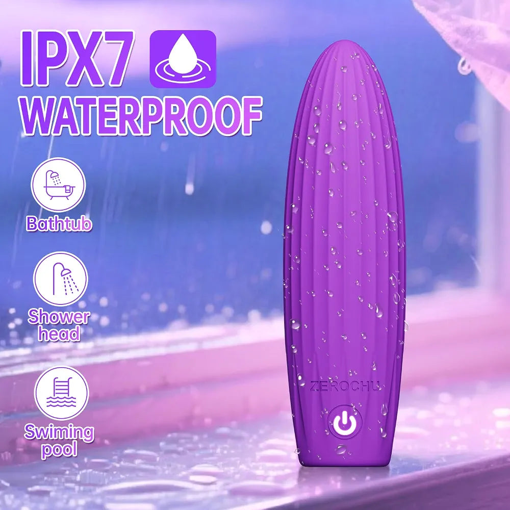Premium Rechargeable Bullet Vibrator - Waterproof Silicone App-Controlled Clitoral & G-Spot Stimulator with 10 Vibration Modes