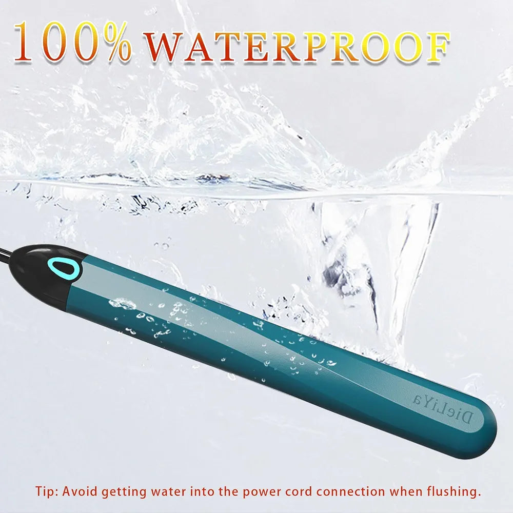 Dual-Channel Masturbator Heating Rod: 115°F Fast-Heating Stick with Auto Temperature Control and Indicator Light