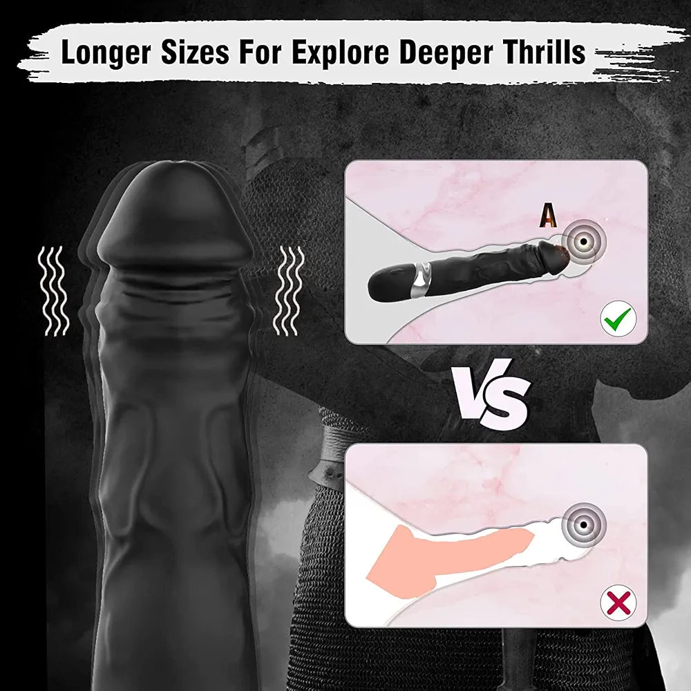 FIDECH Waterproof Silicone Wand Massager with 7 Vibration Modes for G-Spot and Clitoral Stimulation