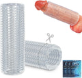 X-pidany Trim-to-Fit Girth Enhancing Penis Sleeve - Reusable Textured Cock Extender for Delay and Erection Support