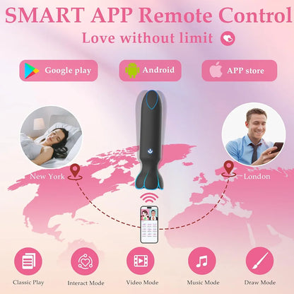 Discreet App-Controlled Mini Bullet Vibrator - 9 Modes, Lipstick-Style G-Spot & Clitoral Stimulator for Women & Couples