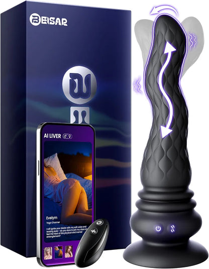 Beisar 3-in-1 Remote Controlled Prostate and P-Spot Massager with 9 Vibration Modes