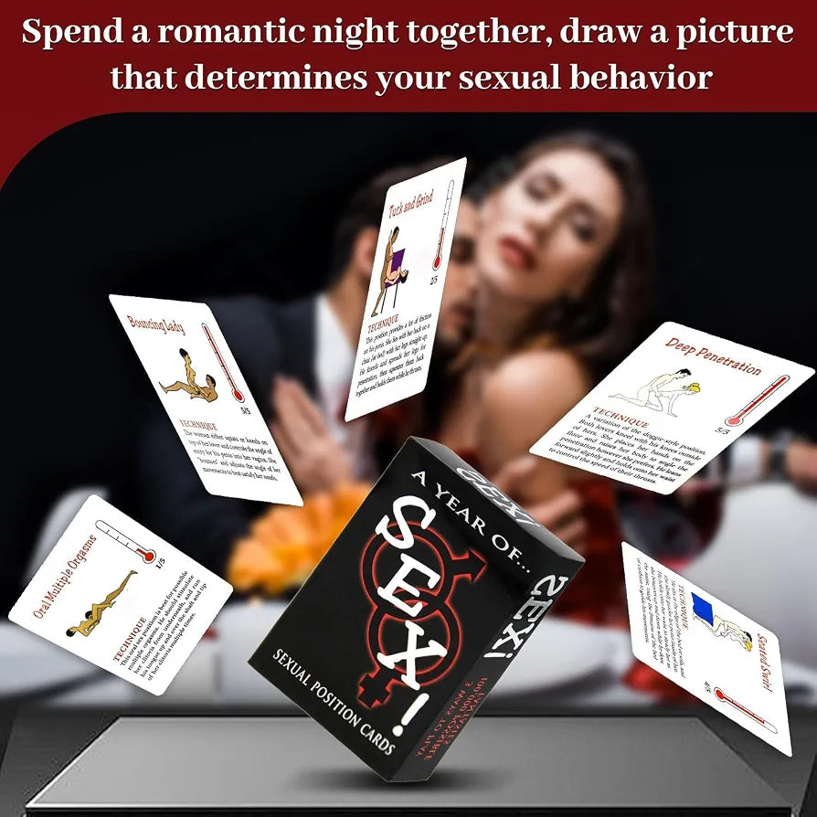 Romantic Date Night Card Game for Couples: Fun Bedroom Activities for Anniversaries and Valentine's Day