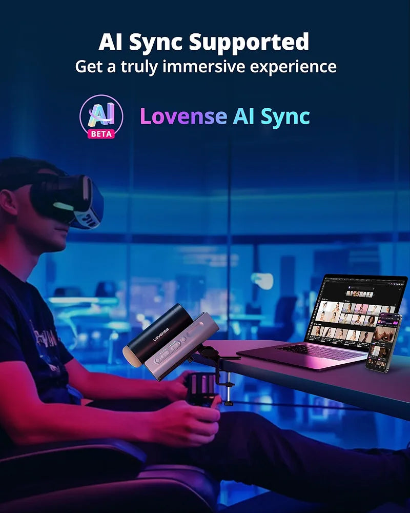 Lovense Solace Pro: Automatic App-Controlled Thrusting Male Masturbator with AI/VR Integration