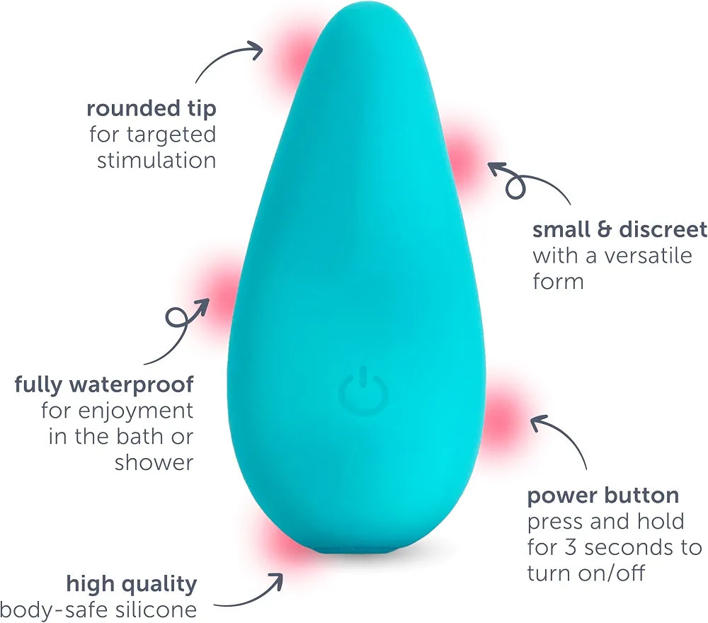 Premium Waterproof Silicone Mini Personal Massager - 10 Vibration Modes, USB Rechargeable