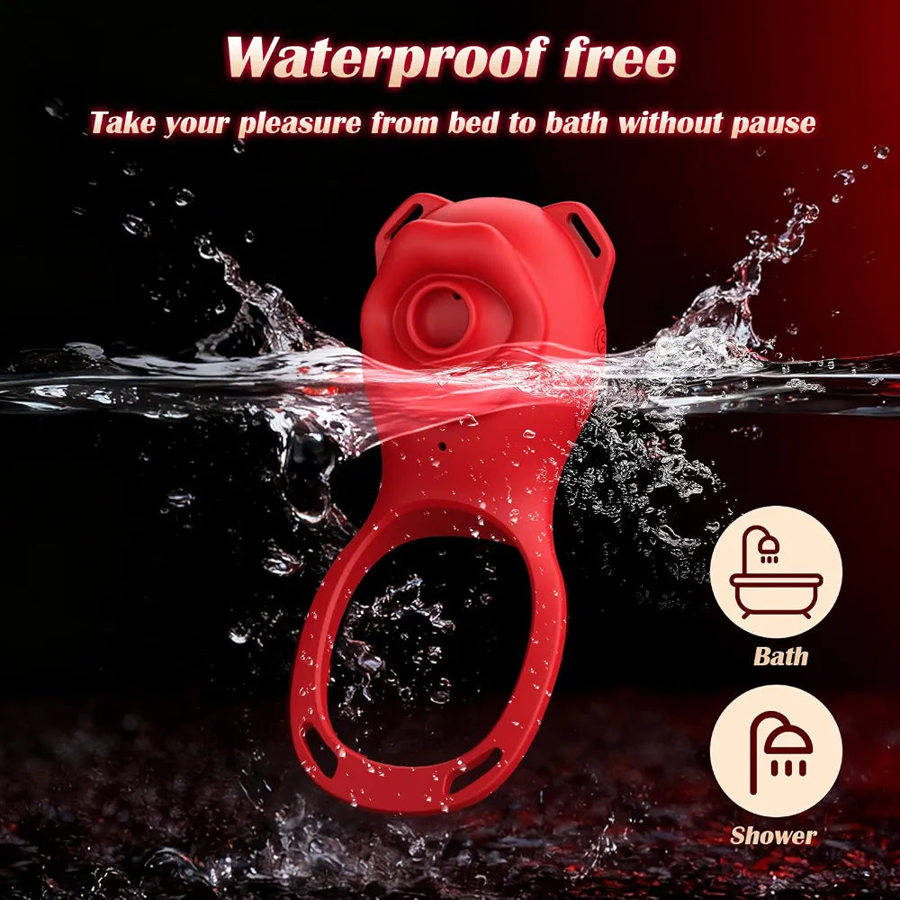 App-Controlled Wearable Clitoral Suction Vibrator and Remote Couples Stimulator