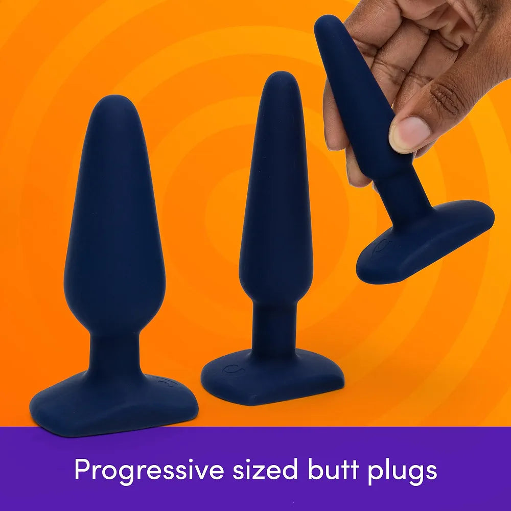 Lovehoney 3-Piece Silicone Anal Training Plug Set for Beginners