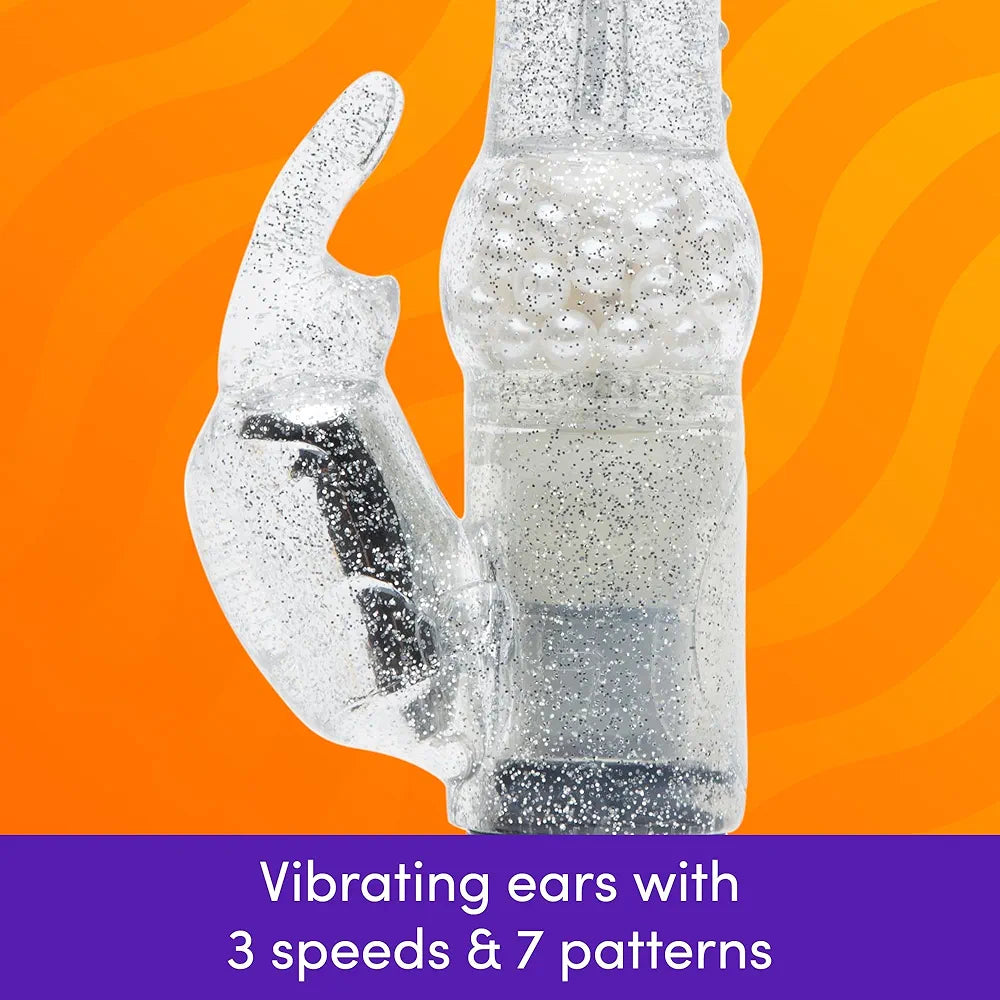 Jessica Rabbit Dual-Stimulation G-Spot and Clitoral Vibrator - Silver