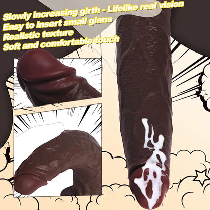 Realistic Silicone Suction Cup Dildo 3-Pack: Lifelike Soft Texture for Beginners and Advanced Users