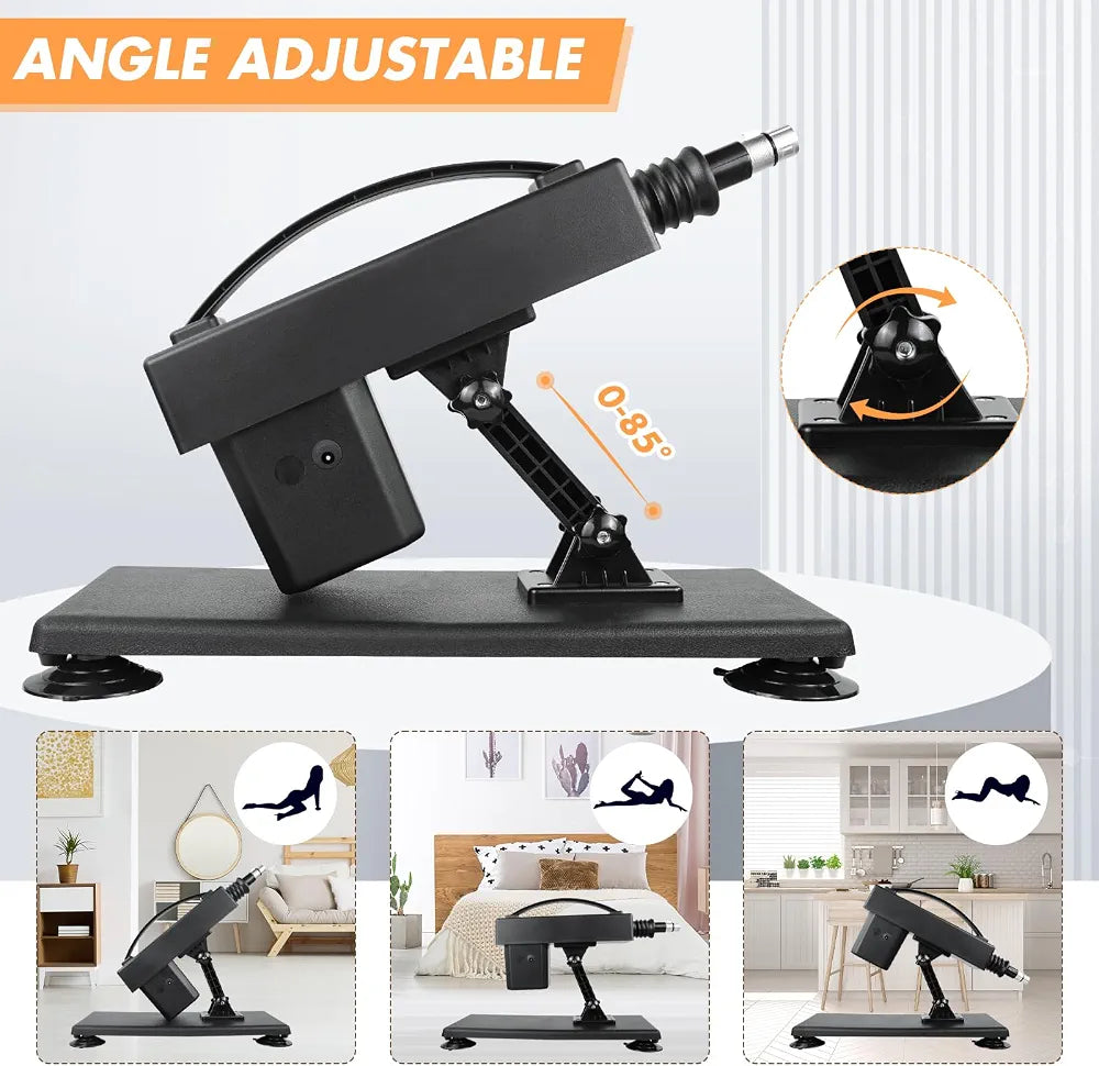 Professional Automatic Thrusting Sex Machine with Suction Cup and 3 XLR Attachments