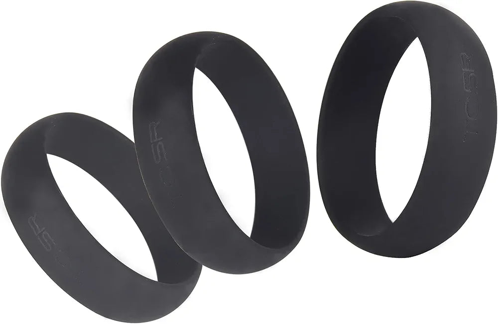 6-Piece Medical-Grade Silicone Cock Ring Set for Enhanced Performance