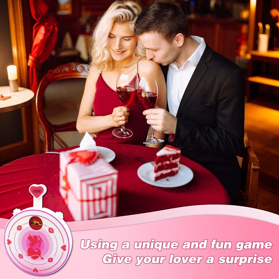 Interactive Date Night Decision Spinner for Couples - Romantic Game for Anniversaries and Valentine's Day