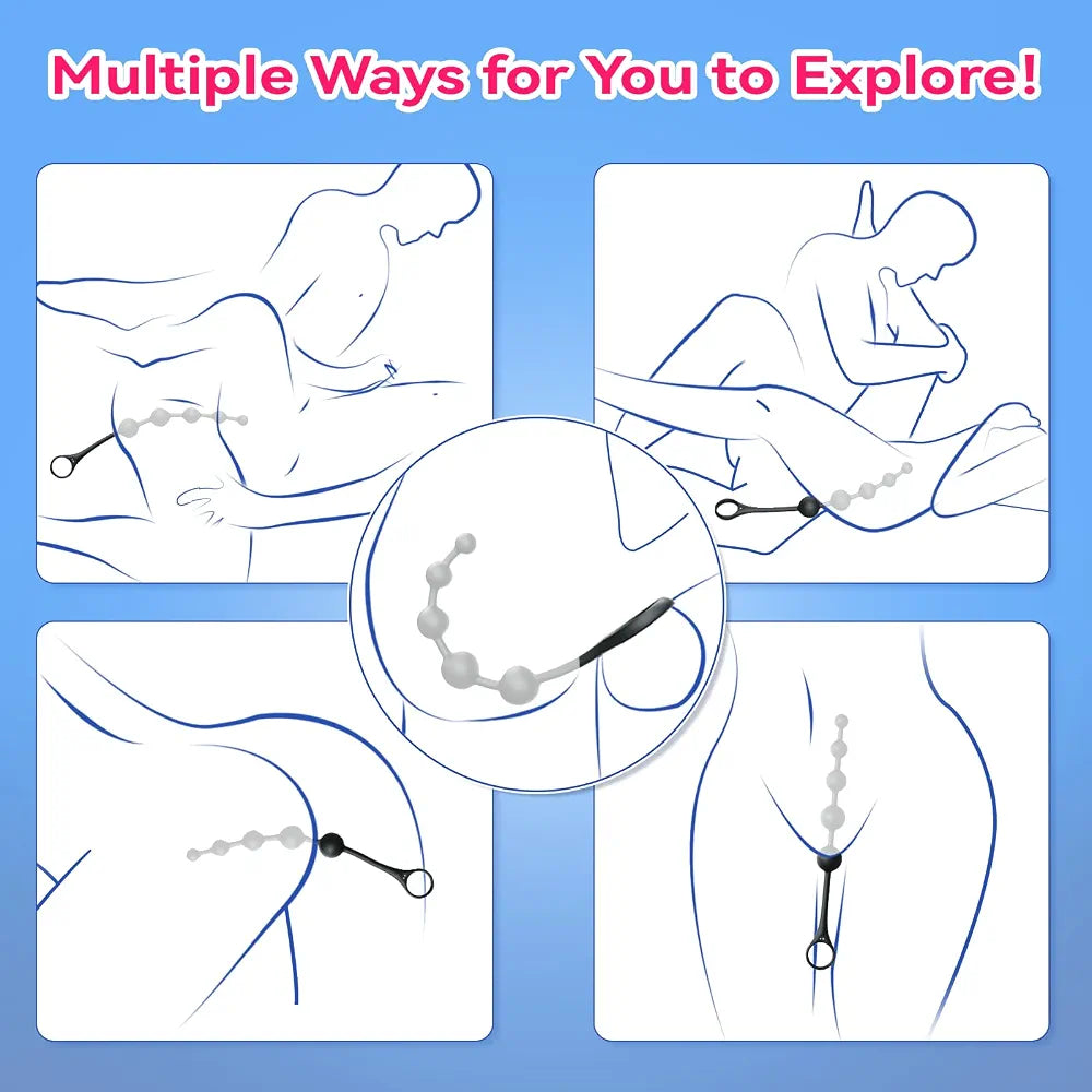 14.5-Inch Remote-Controlled Vibrating Anal Plug and Prostate Massager with 9 Modes
