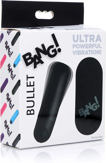 Premium Discreet Vibrating Bullet Massager with Wireless Remote Control - Sleek Black