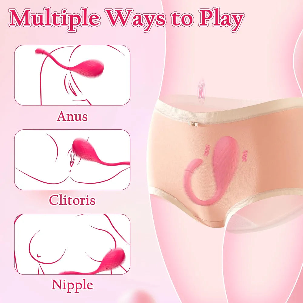 9-Mode Couples Vibrating Dildo for Clitoral, G-Spot, and Anal Stimulation