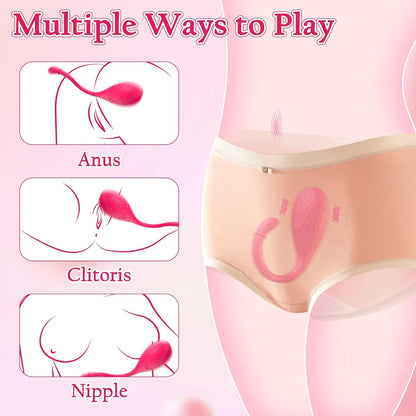 9-Mode Couples Vibrating Dildo for Clitoral, G-Spot, and Anal Stimulation