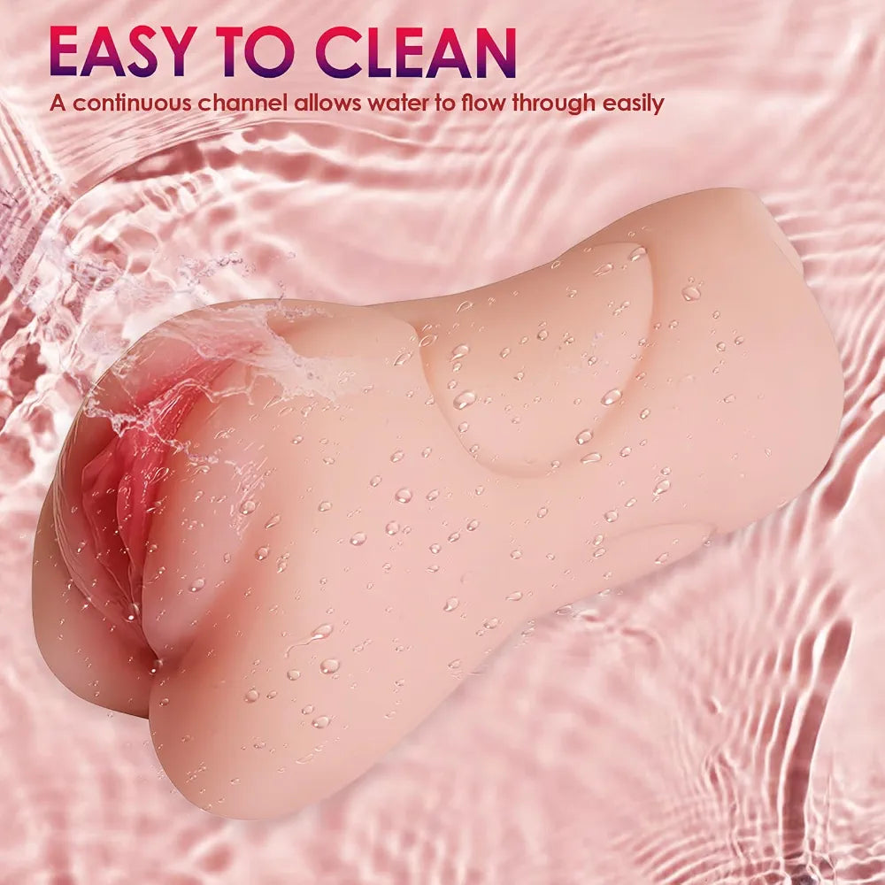 3-in-1 Realistic Male Masturbator: Oral, Vaginal, and Anal Stroker with Textured Interior