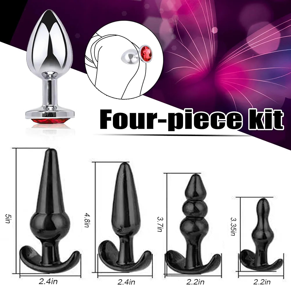 20-Piece Premium Adult Intimacy and BDSM Restraint Kit with Anal Stimulation Accessories