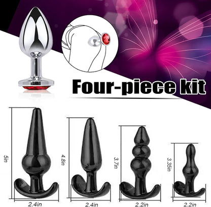 20-Piece Premium Adult Intimacy and BDSM Restraint Kit with Anal Stimulation Accessories