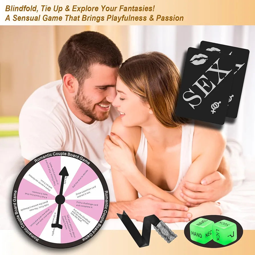 Intimate Couples' Adventure Deck: 42 Romantic Challenges, Positions, and Date Night Games with Accessories