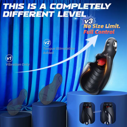 EINSEO Smart App-Controlled Male Masturbator with Tongue Licking and 10 Vibration Modes