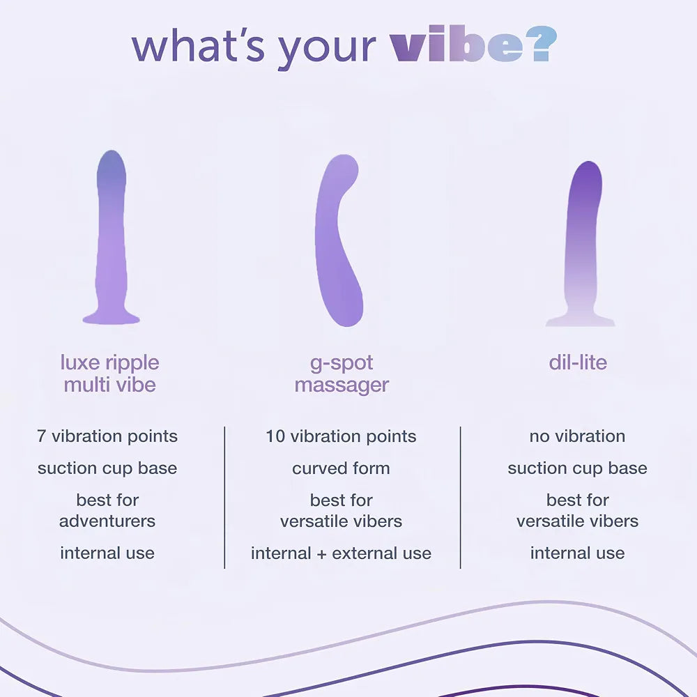 plusOne Dil-lite Internal Stimulator - Ergonomic Flexible Non-Vibrating Silicone Dildo