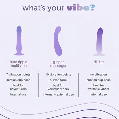 plusOne Dil-lite Internal Stimulator - Ergonomic Flexible Non-Vibrating Silicone Dildo