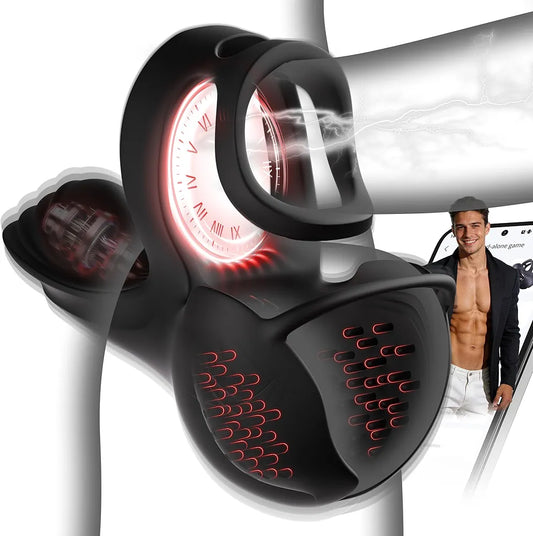 KUSHOR Smart App-Controlled Vibrating & Heating Penis Ring for Enhanced Performance