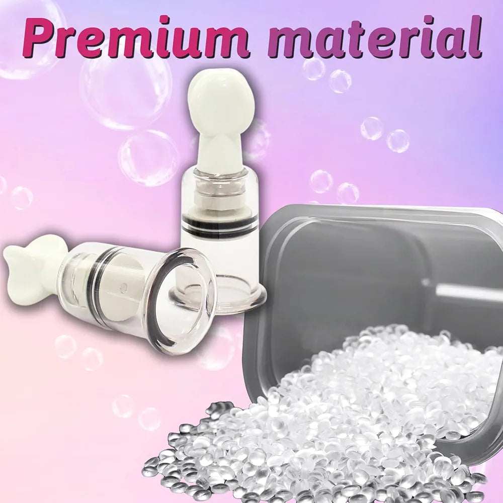 4-Piece Adjustable Clitoral and Nipple Suction Stimulator Set for Sensory Pleasure