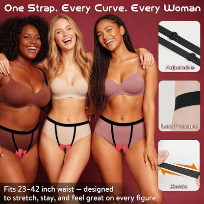 Heart-Shaped Remote-Controlled Wearable Panty Vibrator for Couples