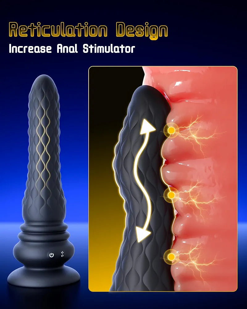 Beisar 3-in-1 Remote Controlled Prostate and P-Spot Massager with 9 Vibration Modes